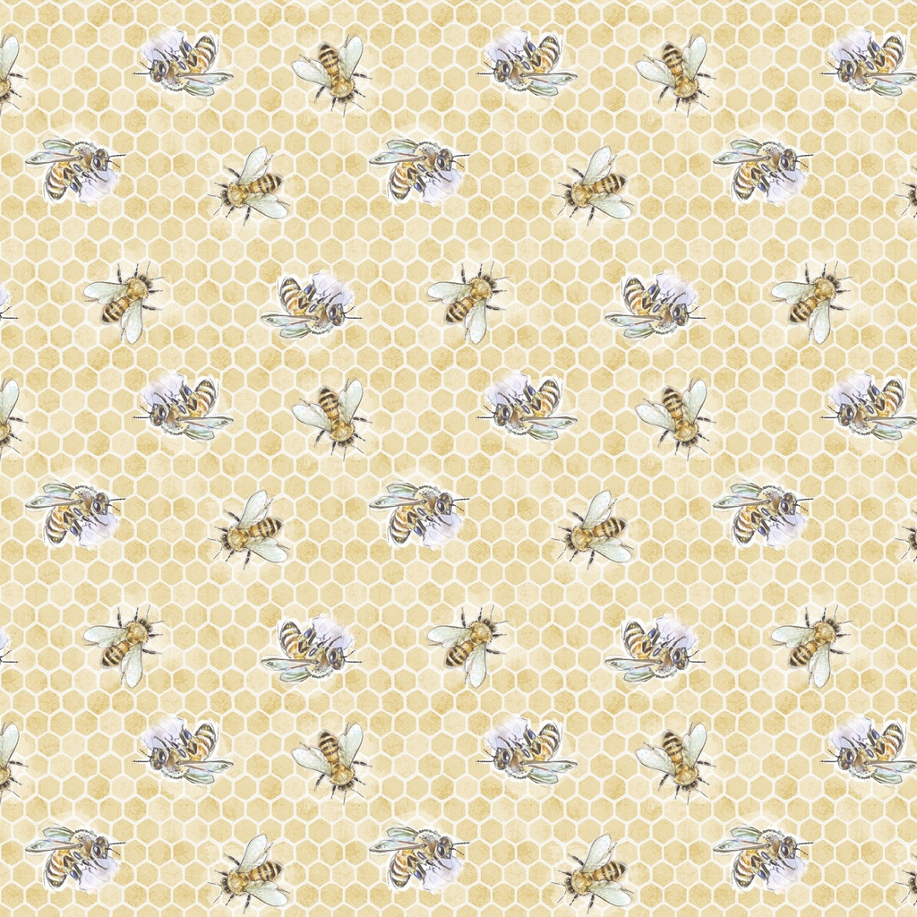 Sweet Honey Bee Bees Yellow from Lumin Fabrics