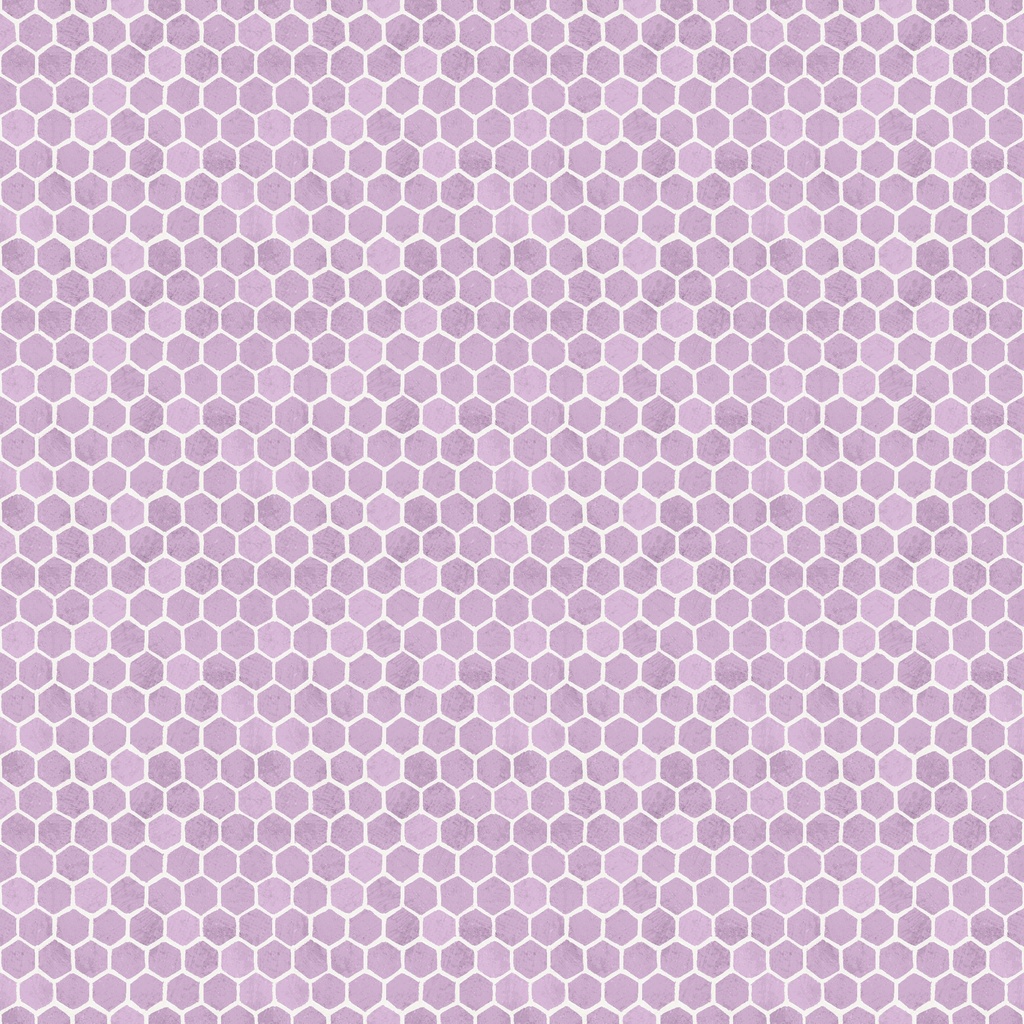 Sweet Honey Bee Honeycomb Purple from Lumin Fabrics