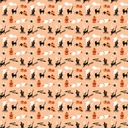 Sweet Treats Castles Orange Glow in the Dark from Northcott