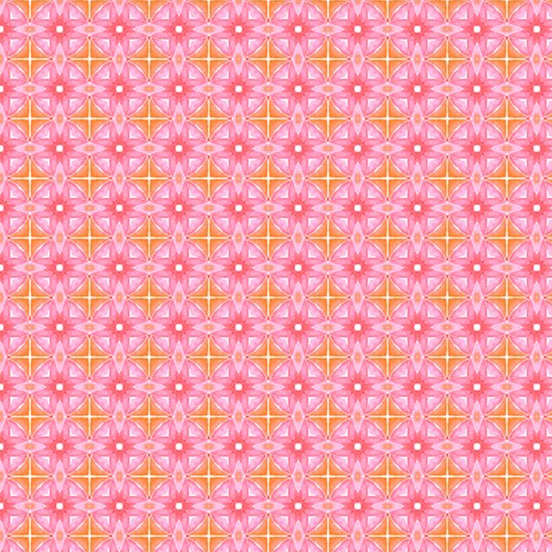 Dragon Friends Geometric Pink from In The Beginning Fabrics