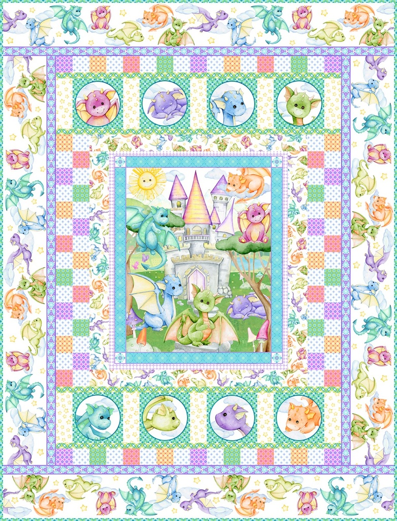 Dragon Friends Quilt Pattern from In The Beginning Fabrics