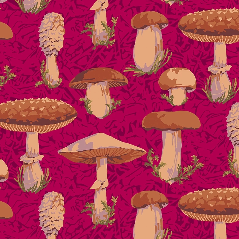 Forage Forest Magenta from Free Spirit Fabrics