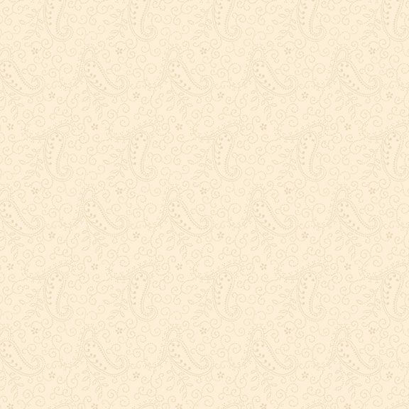 Sanibel Island Dotted Paisley Cream from Marcus Fabrics