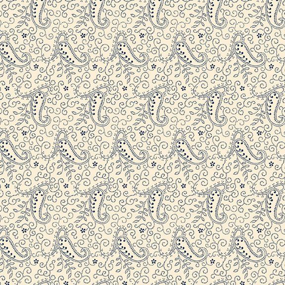 Sanibel Island Dotted Paisley Navy from Marcus Fabrics