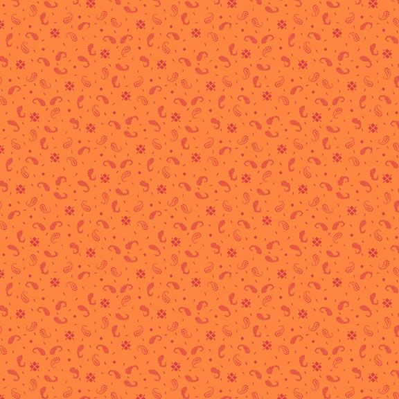 Sanibel Island Squiggle Orange from Marcus Fabrics