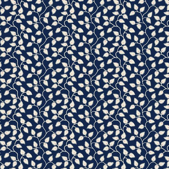 Sanibel Island Vine Navy from Marcus Fabrics