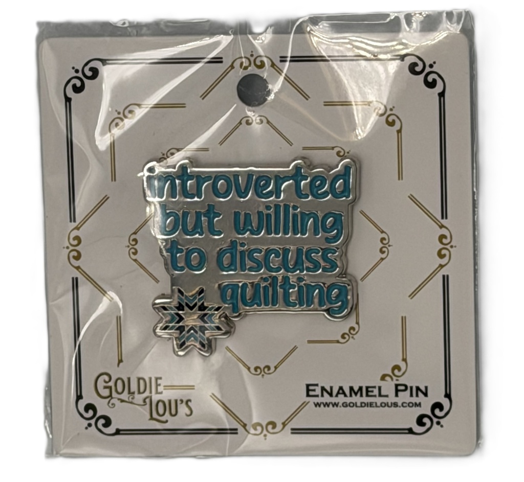 Introverted Enamel Pin by Goldie Lou's