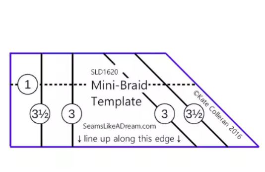 Mini Braid Template by Kate Colleran