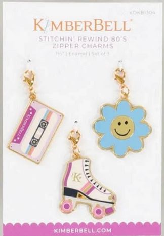 Kimberbell Stitchin' Rewind 80's Zipper Charms