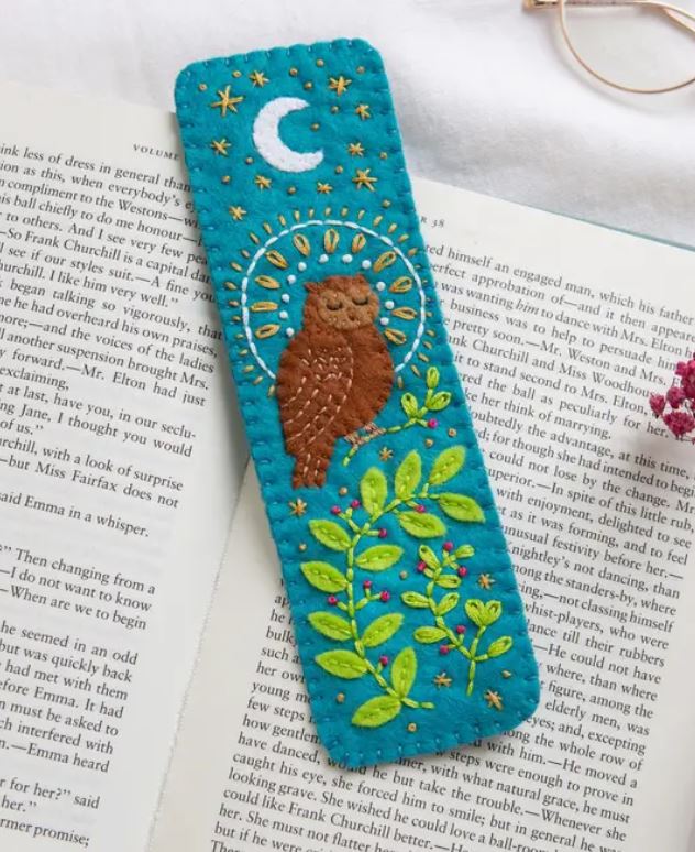 Owl Bookmark Felt Kit by Hawthorne Handmade