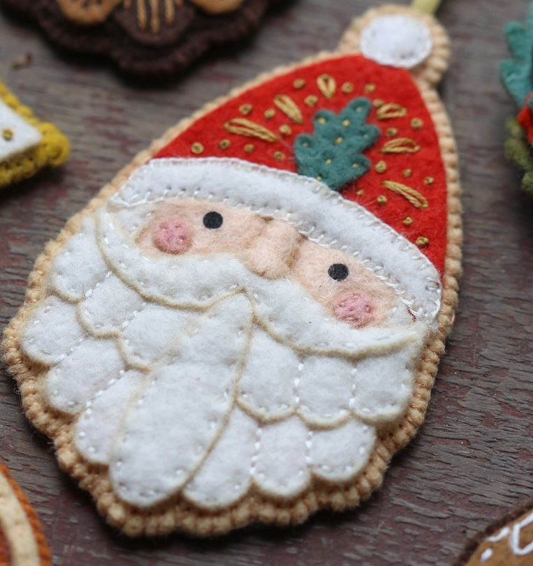 Santa Claus Felt Ornament Kit by Kiriki