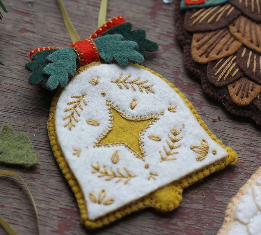Bell Felt Ornament Kit by Kiriki
