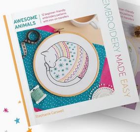 Awesome Animals Embroidery Made Easy by Stephanie Carswell
