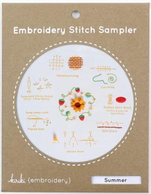 Embroidery Stitch Sampler Summer by Kiriki