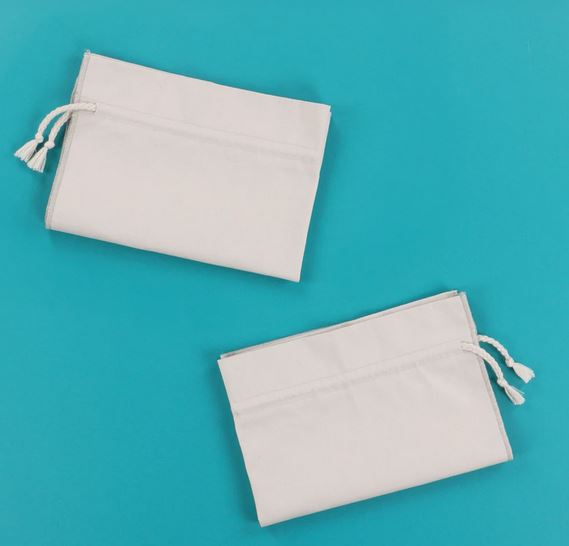 Kimberbell Cinch Sack Blank Grey 2 Pack