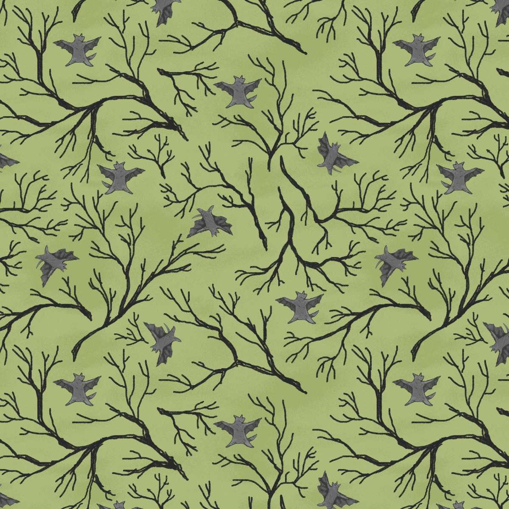 Haunted Acre Wood Tossed Bats Green from Studio E