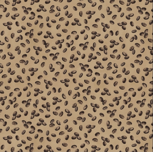 Coffee and Co Tan and Brown Coffee Beans from Lumin Fabrics