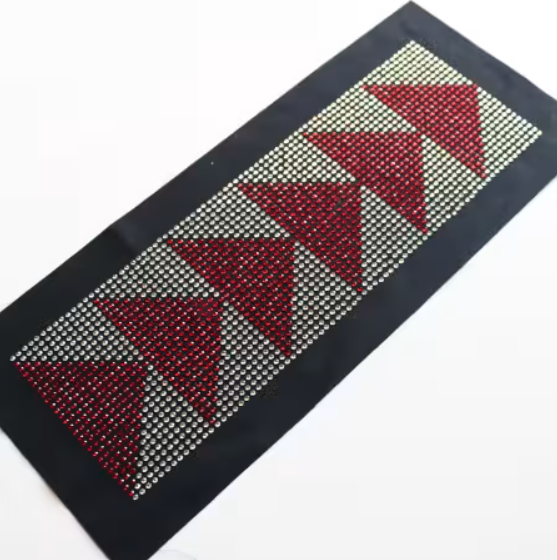 Rhinestone Transfer Maroon and Black Large Geese from Carolina Moore