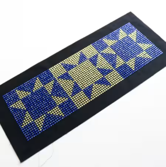 Rhinestone Transfer Sapphire and Gold Star from Carolina Moore