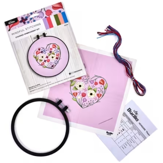 Stamped Embroidery Kit Floral from Bucilla