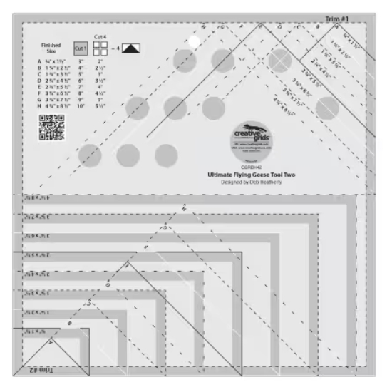 Ultimate Flying Geese Tool Two from Creative Grids