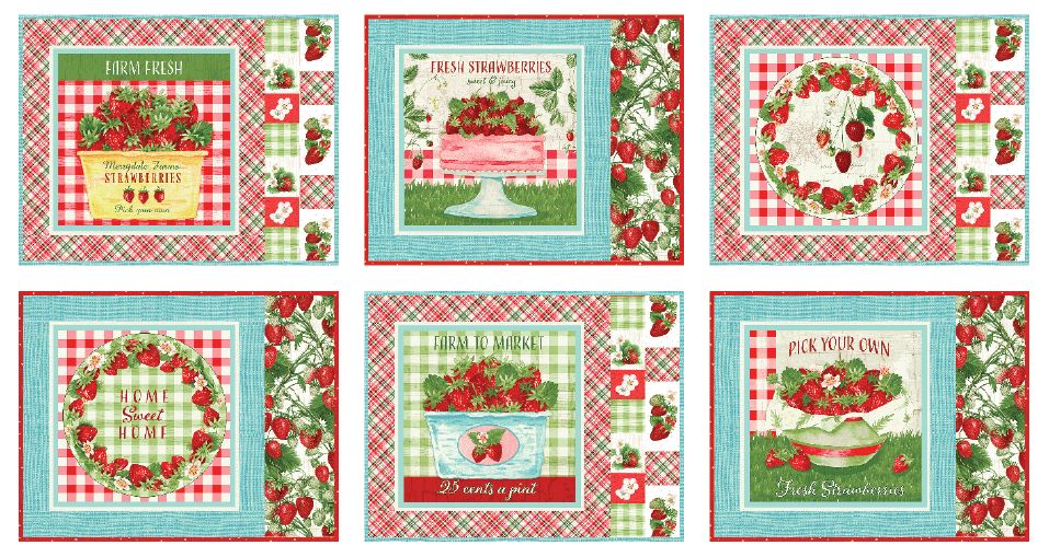 Strawberry Field Placemats Kit