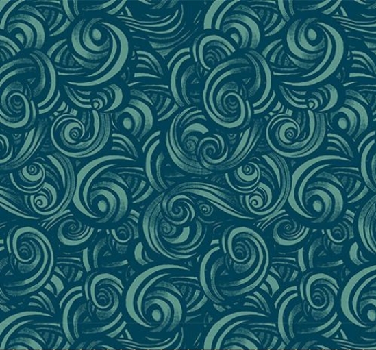 Fireglow Watercress Swirls from Moda Fabrics