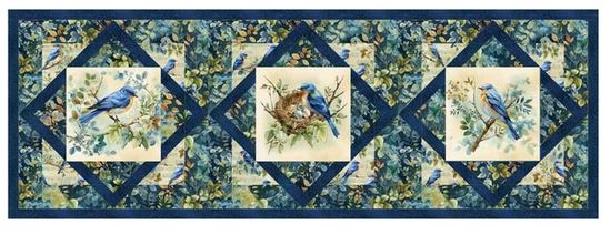 Bluebird Blessings Tablerunner