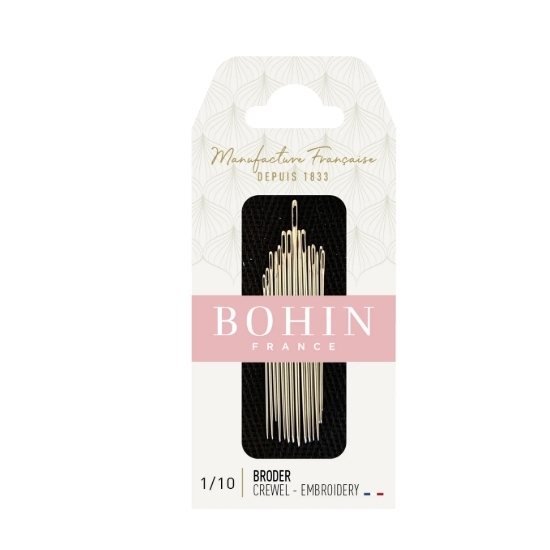 Embroidery Needles Size 1/10 - 15 Needles Assorted Sizes from Bohin