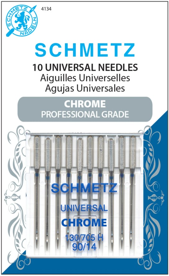 Schmetz Universal Chrome Needles 90/14 Count 10