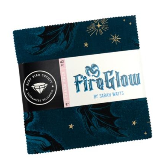 Fireglow Charm Pack Ruby Star from Moda Fabrics
