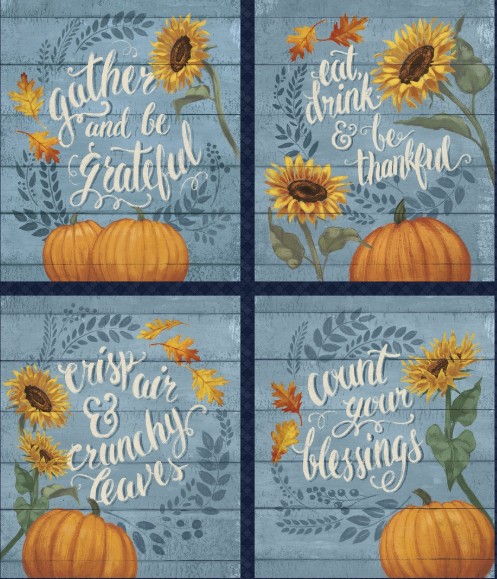 Harvest Delight Banner Panel from Lumin Fabrics