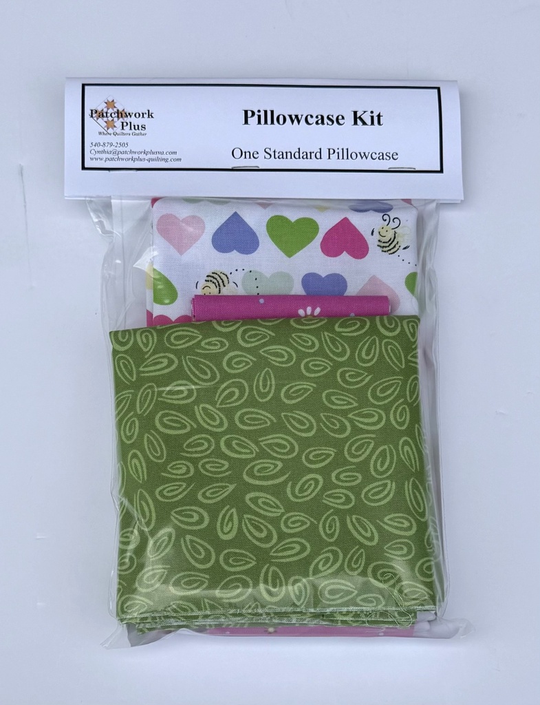 Hearts & Bees Pillowcase Kit
