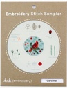Embroidery Stitch Sampler Cardinal by Kiriki Press