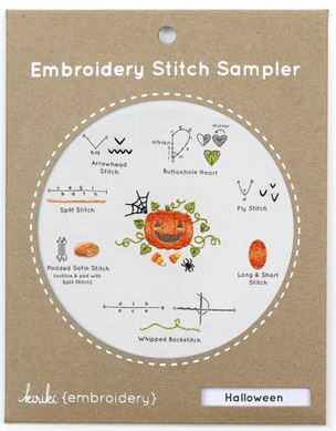 Embroidery Stitch Sampler Halloween by Kiriki Press