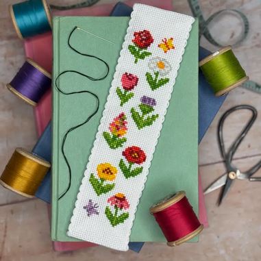 Cottage Garden Cross Stitch Bookmark Kit