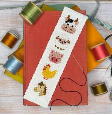 Farmyard Friends Cross Stitch Bookmark Kit