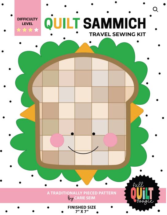 Quilt Sammich Travel Sewing Kit Pattern by Full Quilt Boogie