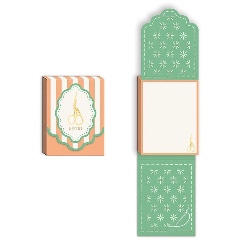Stork Scissors Frame Icon Notepad