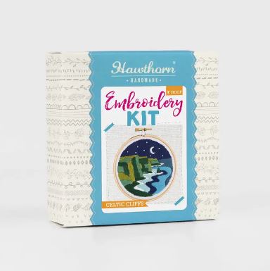 Celtic Cliffs Mini Embroidery Kit by Hawthorn Handmade