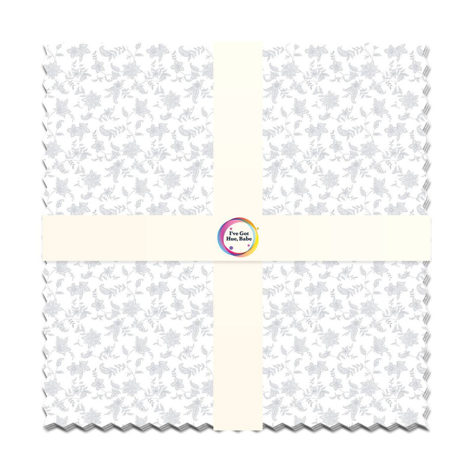 I've Got Hue Babe White Knight 10" Squares from Jaftex