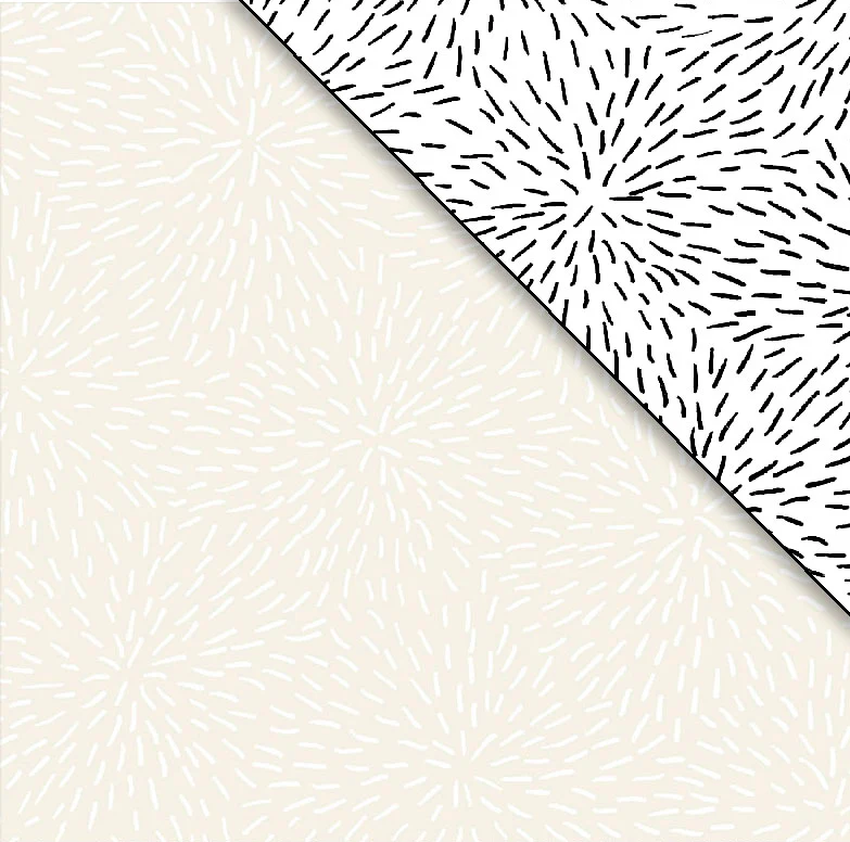 Ramblings 11 Lines White/Ecru from P&B Textiles