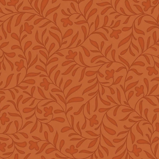 Cider Mill Harvest Vine Orange Tonal from P&B Textiles