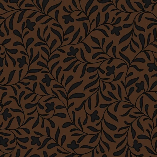 Cider Mill Harvest Vine Dark Brown Tonal From P&B Textiles