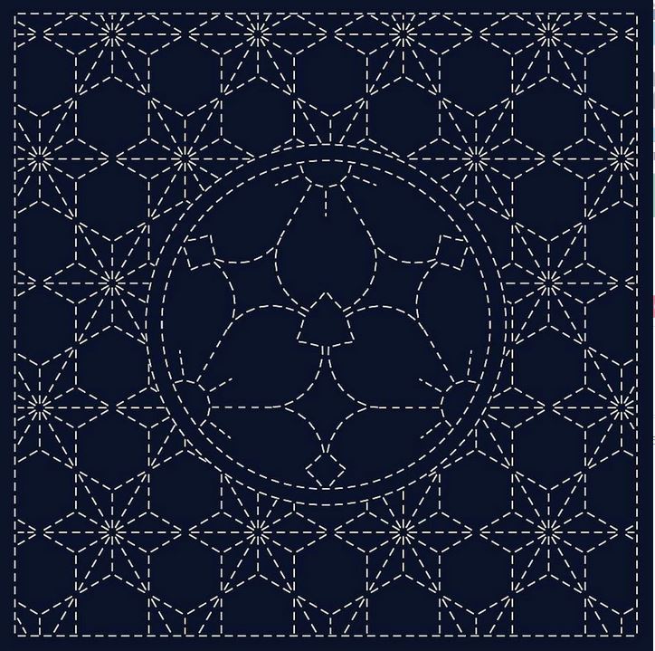 Sashiko Cloth Yamazakura