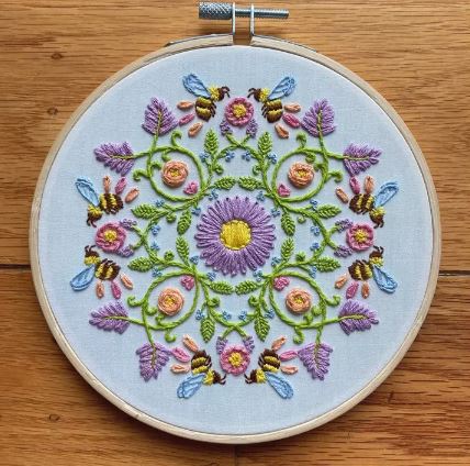 Bee Mandala Sampler Embroidery Kit