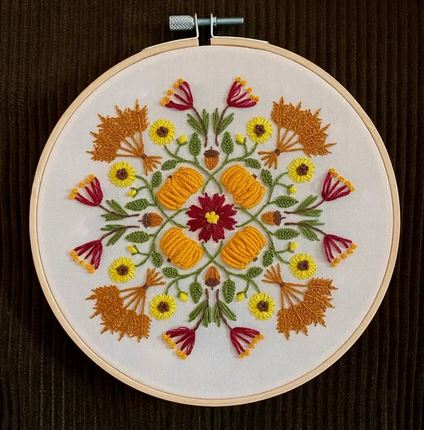 Harvest Mandala Sampler Embroidery Kit
