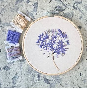 Allium Embroidery Kit by Kate Wyatt