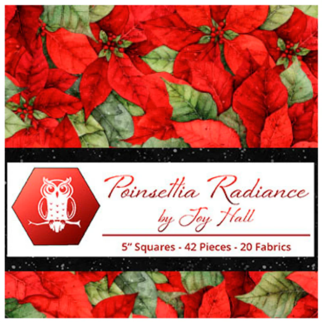Poinsettia Radiance Stamps from Lumin Fabric