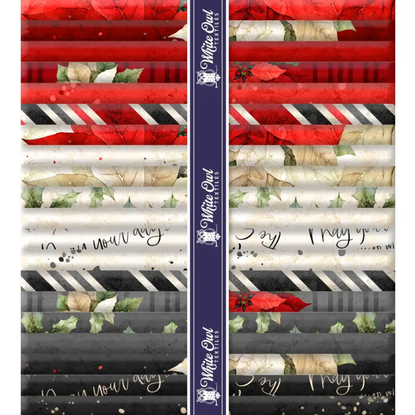 Poinsettia Radiance Fat Quarter Pack from Lumin Fabric